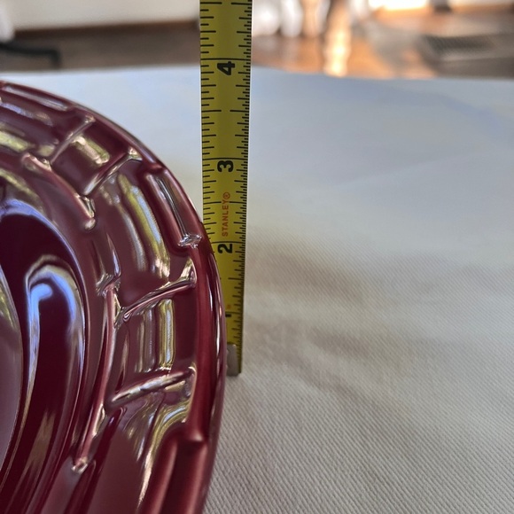 Red Longaberger 40oz Pasta Bowl - Picture 4 of 12